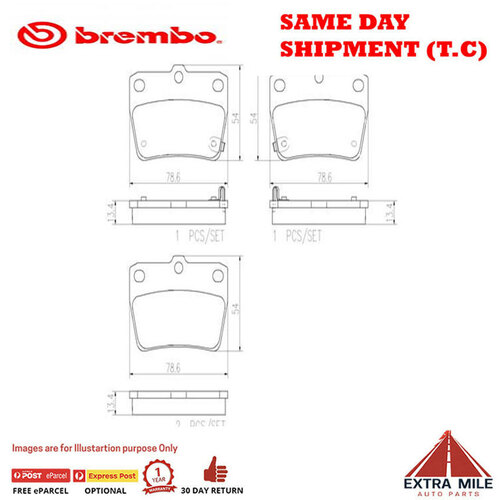 Brembo Rear Brake Pad Set - P99021