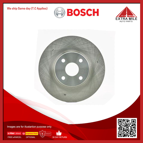 Bosch Front Disc Brake Rotor For Toyota Allex ZZE123R 1.8L, Corolla ZZE123R 1.8L