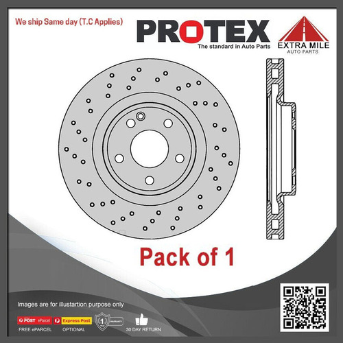 1xProtex Frnt Ultra Perf Rotor ForMERCEDES BENZ GLA250 X156 2.0L Turbo AWD 14 on