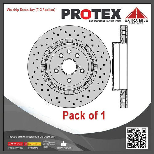 1x Protex Rear Ultra Perf Rotor For LEXUS IS F USE20 12/07 on