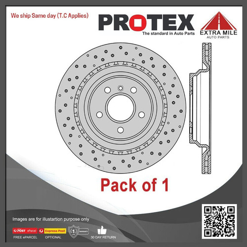 1xProtex Rear Ultra Rotor For MERCEDES BENZ ML350 Cdi W166 BlueTec/AMG 6/11 on