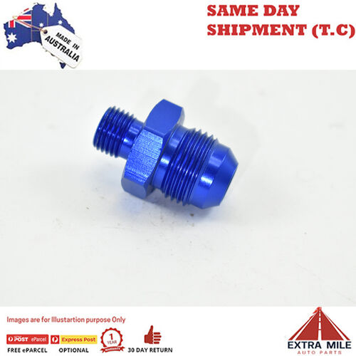 METRIC MALE M12x1.25 TO MALE FLARE AN -8 Blue