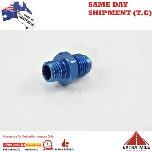 METRIC MALE TO MALE FLARE AN-6 BOSCH PUMP M12x1.5 Blue