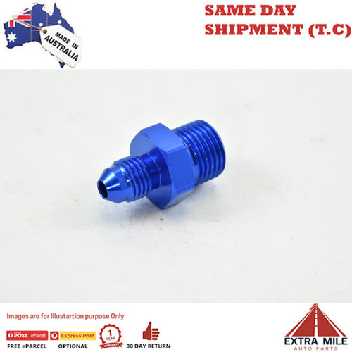 METRIC MALE M16X1.5 TO MALE FLARE AN -4 Blue