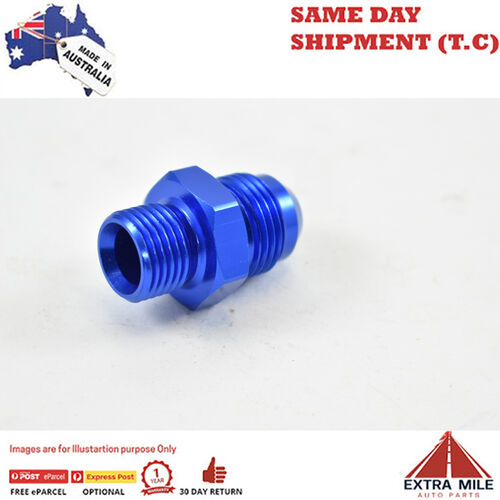 METRIC MALE M16X1.5 TO MALE FLARE AN -8 Blue