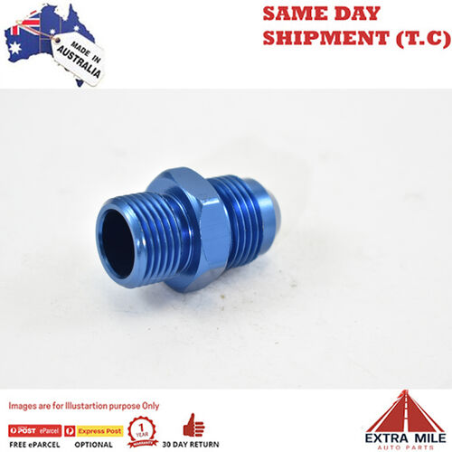 METRIC MALE M18x1.5 TO MALE FLARE AN-8 BOSCH PUMP Blue