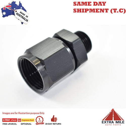 PIPE ADAPTOR MALE 3/8 NPT TO -10 FEM SWIVEL Black