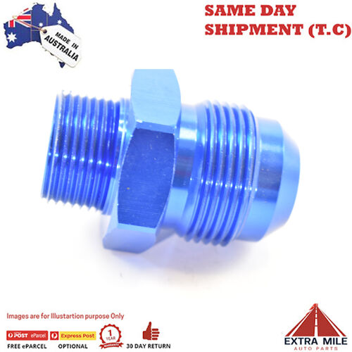 STRAIGHT MALE FLARE -16 TO 3/4 NPT PIPE ADAPTER Blue