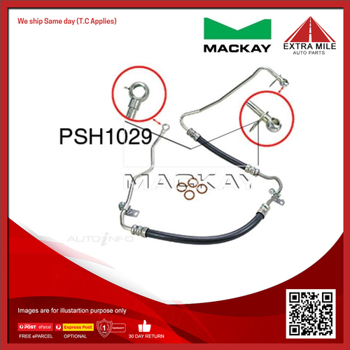 Mackay Power Steering Hose for Holden Commodore VE WM (V8) - PSH1029 