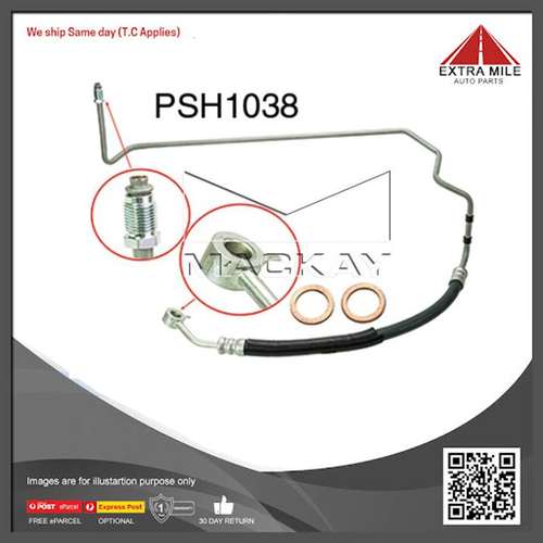 PSH1038 Power Steering Hose for Holden Rodeo RA 2003 2007 3.0L Raised Ride Height