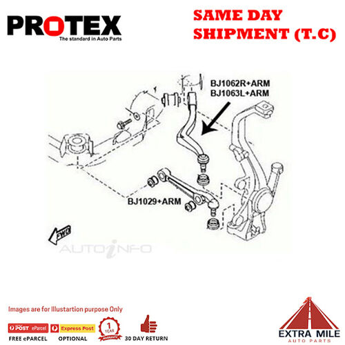 Protex Control Arm-Front Lower For MAZDA MAZDA6 GY 4D Wgn 2002-2008 BJ1063L-ARM