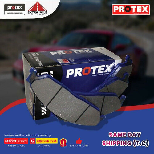 Protex Blue Brake Pad Set Rear For Toyota Sprinter AE92R 1.6L 4AGE DOHC