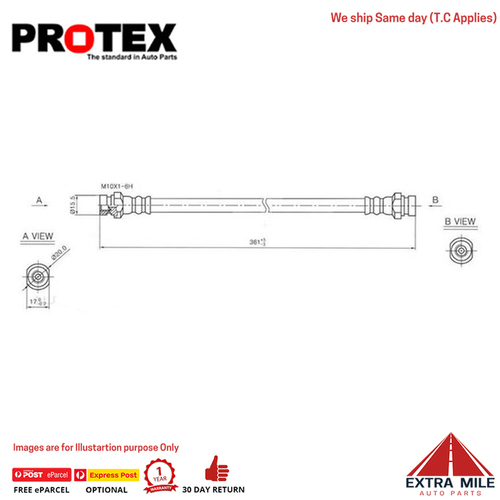 PROTEX Hydraulic Hose-RR For MITSUBISHI PAJERO NJ, NK 4D SUV 4WD 1993 - 1997