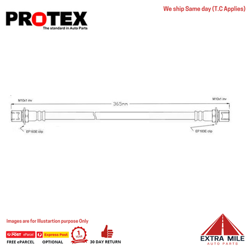 PROTEX Hydraulic Hose - Front For TOYOTA HILUX LN111R 2D Ute 4WD 1988 - 1997