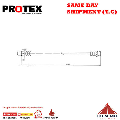 PROTEX Hydraulic Hose - Rear For MITSUBISHI L200 MC 2D Ute 4WD 1982 - 1988