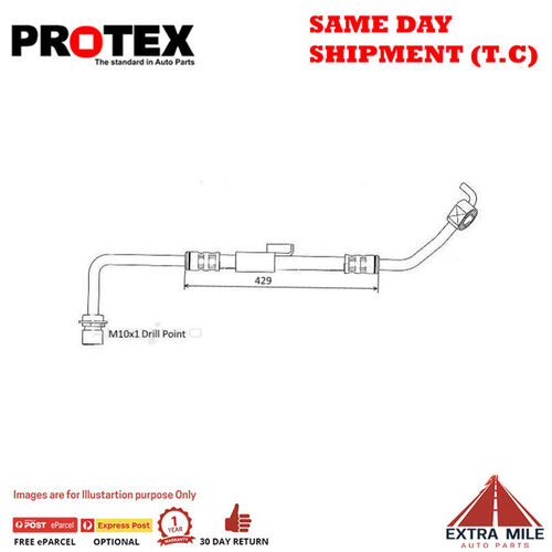 PROTEX Hydraulic Hose - Front For FORD TRANSIT  4D C/C RWD 1995 - 2000