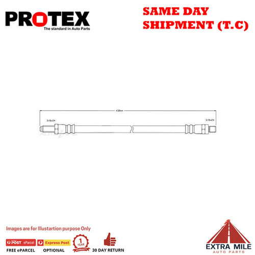 PROTEX Hydraulic Hose - Rear For ROVER 75  4D Sdn FWD 2001 - 2005