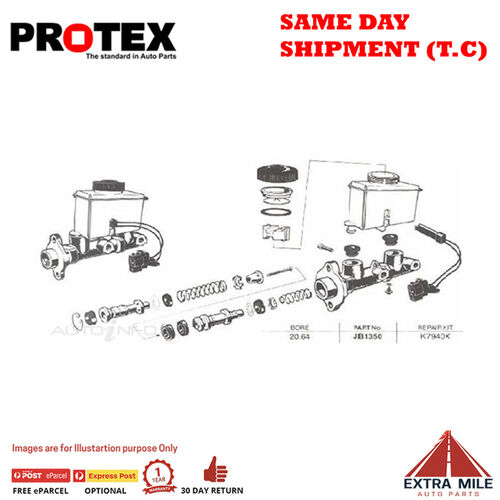 Brake Master Cylinder For FORD LASER KA, KB 4D H/B FWD 1981 - 1985 JB1350-3