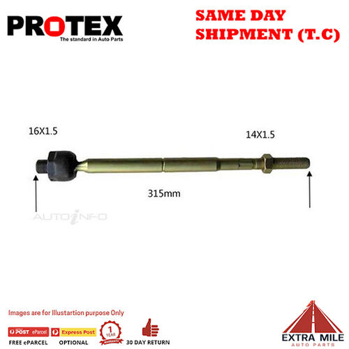 Protex Rack End For MITSUBISHI MAGNA TN 4D Sdn FWD 1986 - 1989