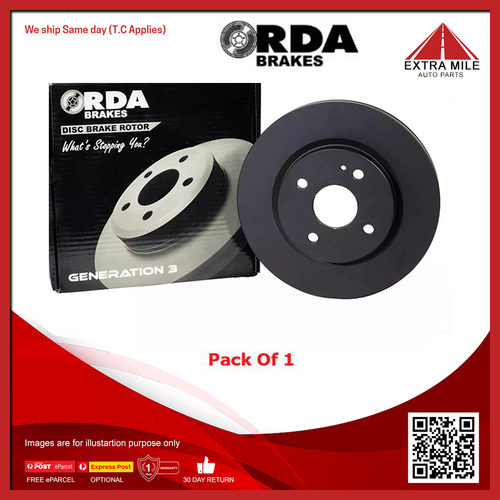 RDA Front Slotted Brake Rotor For Toyota Lexcen, HSV Commodore, Holden -RDA15D