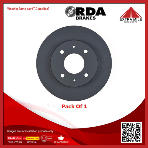 RDA Front Disc Brake Rotor Standard For Mitsubishi Magna TM/TN/TP, Galant HG