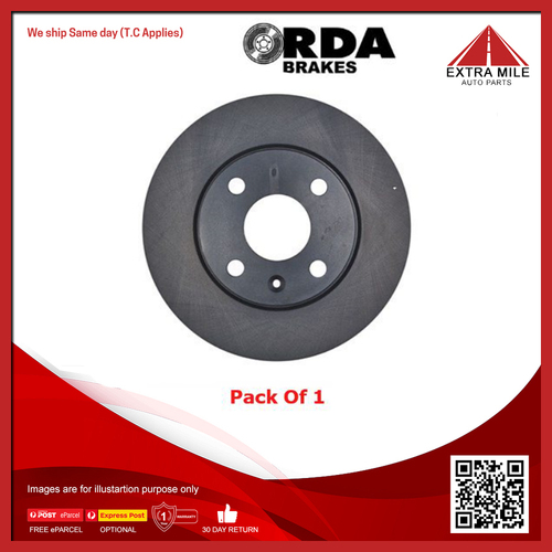 RDA Rear Brake Disc Rotor For Holden Barina XC 1.4L/1.8L, Tigra XC 1.8L Z18XE