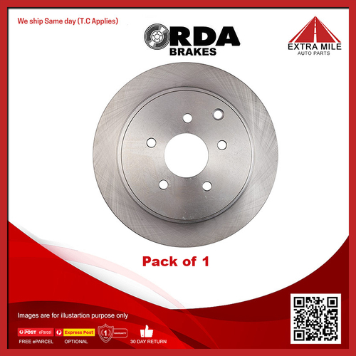 RDA Rear Standard Disc Brake Rotor Vented 308mm - RDA8064