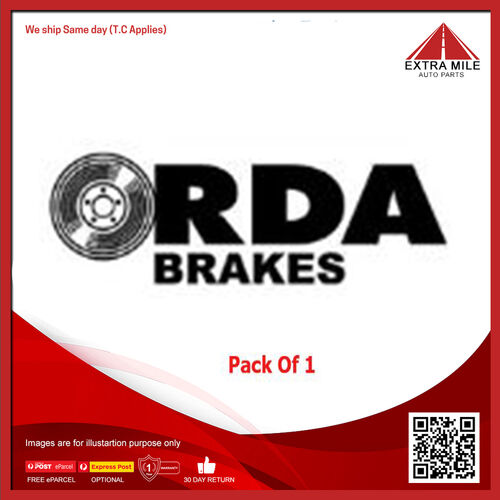 RDA Disc Brake Rotor Rear For Mazda 323, Ford Laser/Capri/Meteor -RDA931