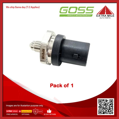 Goss Fuel Rail Pressure Sensor For Volvo XC60 2.0L T5 Petrol Wagon 2010 - 2014