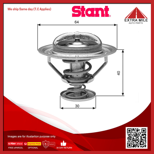 Stant/Gates Coolant Thermostat For Toyota Land Cruiser J7/J8/J1/J2 4.7L/4.5L