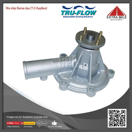 Tru-Flow Water Pump For MAZDA T SERIES T2600 1985-1988 - 2.6L 4cyl - TF1009