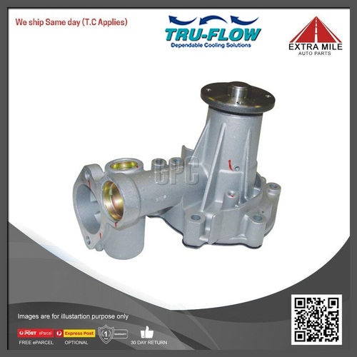 Tru-Flow Water Pump For MITSUBISHI CHALLENGER PC 2.5L 4cyl 4D56 TF1032