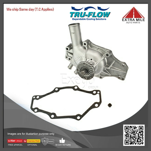 Tru-Flow Water Pump for HDT BROCK VC V8 5.0L 308 cu.in Blue TF803/8