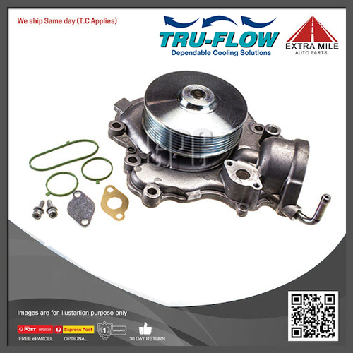 Tru-Flow Water Pump For Jeep Grand Cherokee WK2 Gen4 Limited 3.0L EXF, EXN turbo