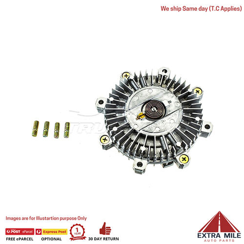 Tru-Flow Fan Clutch For Mitsubishi Triton K67T,K77T TD 2.8L 4M40-T SOHC