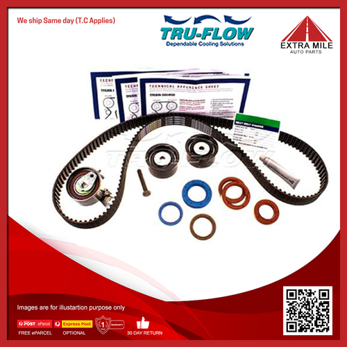 Tru-Flow Timing Belt Kit For Holden Calibra YE 2.0L Petrol X20XE/C20XE 2D Coupe