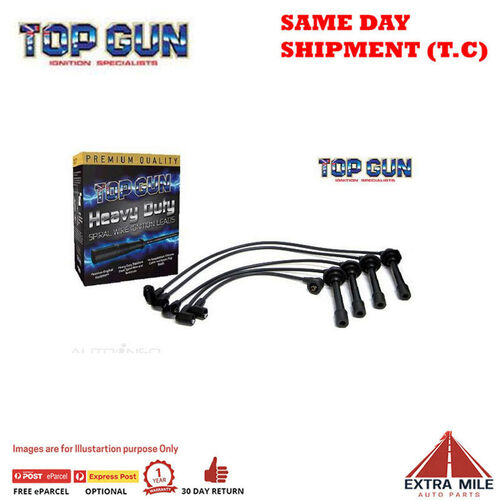 Top Gun Spark Plug Lead Set For Toyota Carina 1.6L DOHC 16v EFI 1587cc -1992-