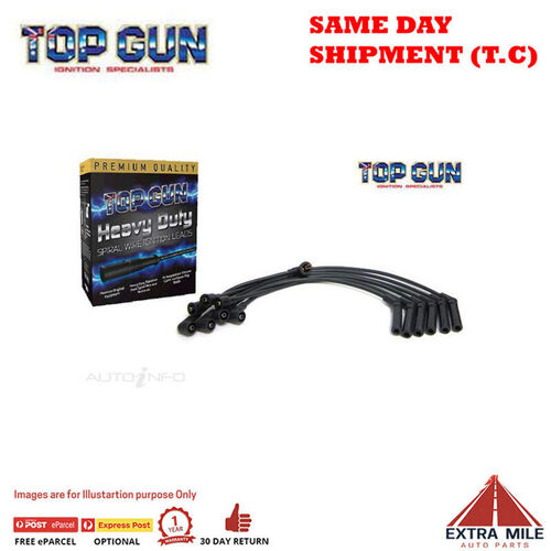 Top Gun Spark Plug Lead Set For Mitsubishi Sigma - 2.0Ltr V6 Sohc 2.0L 1990-92