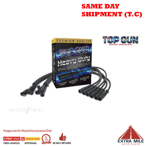 Top Gun Spark Plug Lead Set TG6160 For Ford Falcon XH (AU) 4.0L Petrol Sedan