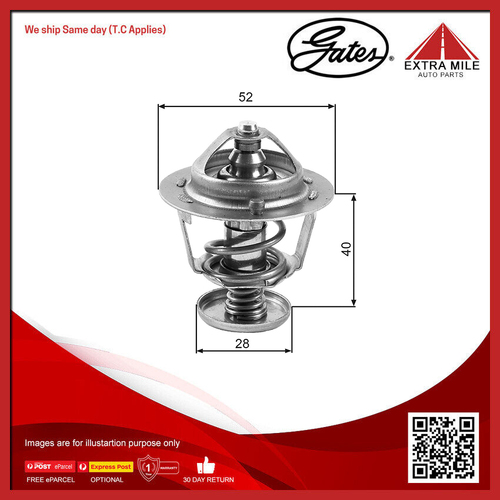 Gates Thermostat For Mazda 323 Astina 1.8L/2.0L 16V BJ,BA,FS BP (DOHC)