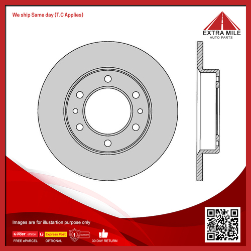 Protex Front Ultra Disc Brake Rotor Pair For Toyota - DR154