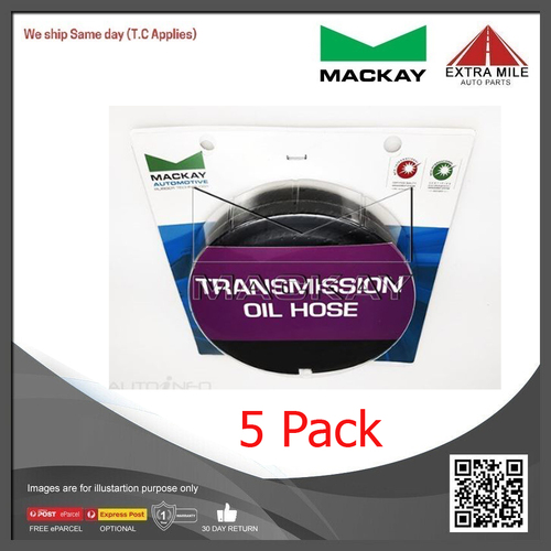 Mackay Transmission Fluid Hose- 9.5mm (3/8") ID x 2m Length - - 5 Pack