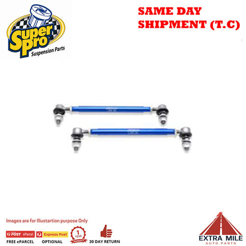 SuperPro Front Sway Bar Link Kit - Heavy Duty Adjustable For BMW X3-F25