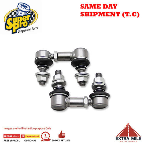 Front Sway Bar Link Kit - Heavy Duty Adjustable For Hyundai TRAJET-FO