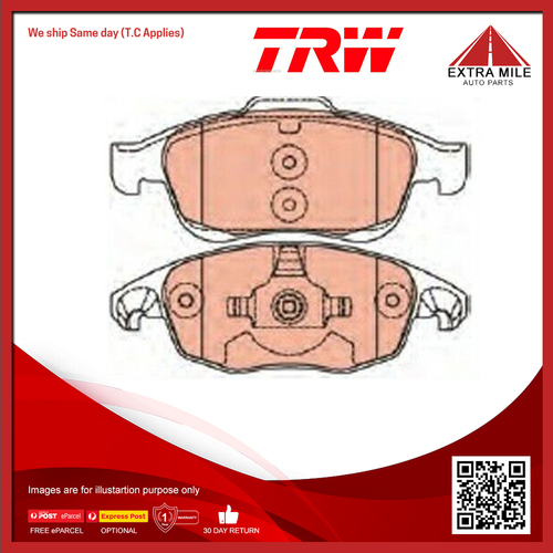 TRW Front Brake Pads For Peugeot Partner 1.6L NFR TU5JP4B, 9HS DV6TED4BU