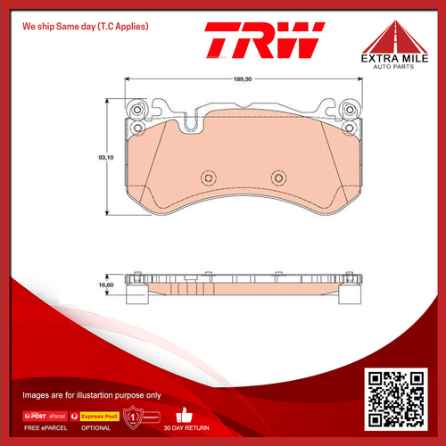 TRW Front Brake Pads For Volvo P 122 S Amazon Sedan 1.8L Sedan