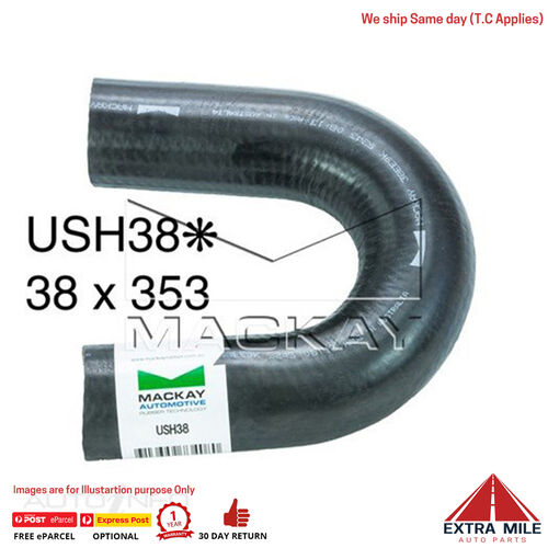 U Shaped Hose - Water/coolant Applications - 38MM (1 1/4) Id X 145MM Arm Lengths