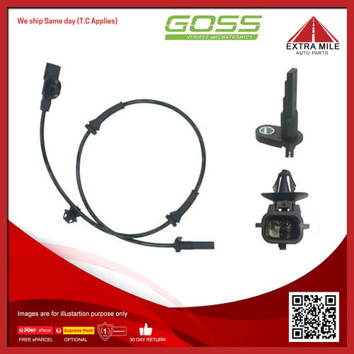 Goss Abs Wheel Speed Sensor - Front For Nissan Micra ST 1.2L,1.3L HR15DE I4 DOHC