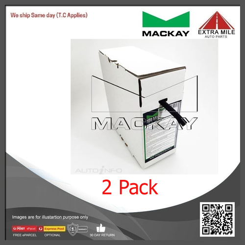 Mackay Windscreen Washer Hose- 3.2mm (1/8") ID x 10m Length-Box - 2 Pack