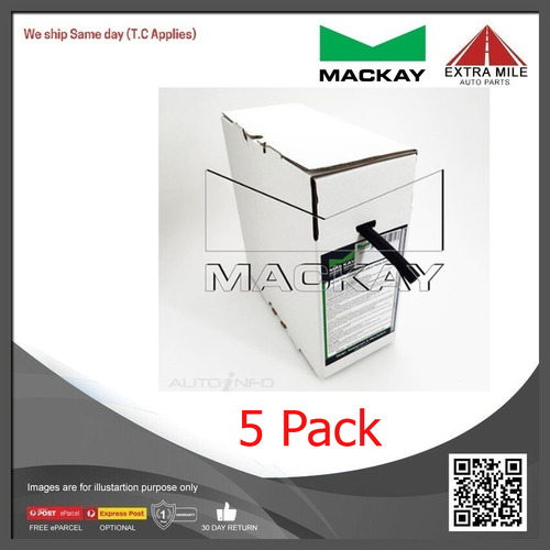 Mackay Windscreen Washer Hose- 3.2mm (1/8") ID x 10m Length-Box - 5 Pack